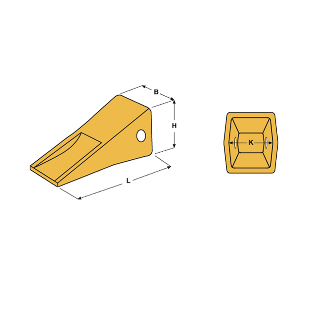 Immagine di Dente per benna J300 Caterpillar  classe 30