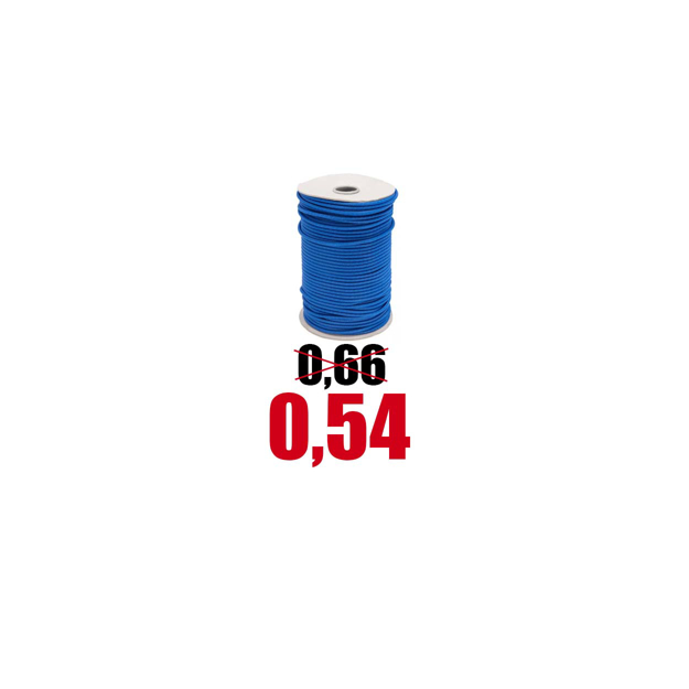 Immagine di Corda elastica Ø 8 mm BLU per fissaggio teloni camion e reti
