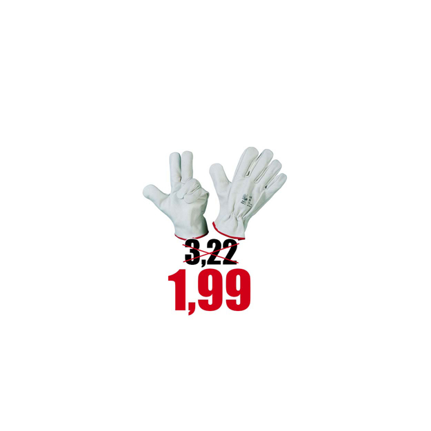 Immagine di GUANTI DA LAVORO IN PELLE FIORE DI BOVINO (3143) Tg.10