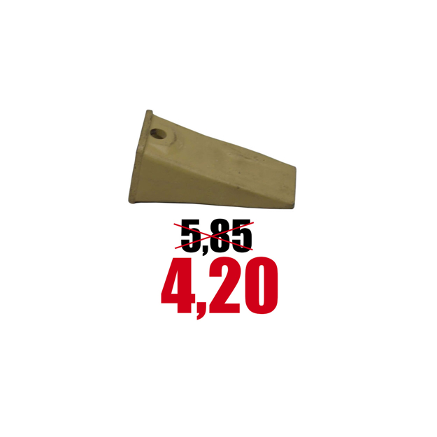 Immagine di Dente Per Benna Mini Escavatori con Foro Verticale 46x45