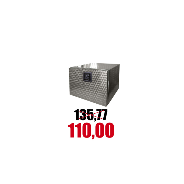 Immagine di CASSETTO PORTA ATTREZZI PER CAMION in ACCIAIO INOX fiorettato L.450xH.350xP.400 mm