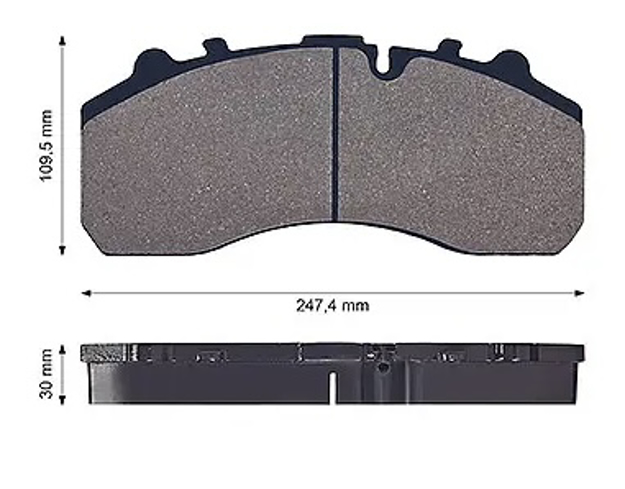Immagine di Pastiglie freno per Iveco, Mercedes, SCANIA, Daf