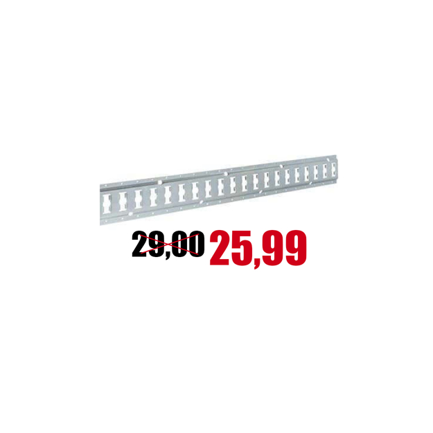 Immagine di Rotaia fermacarico per ancoraggio tendex in acciaio zincato da mt.3