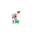 Immagine di Nastro segnaletico da cantiere bianco/rosso  mm. 70 x 200 mt