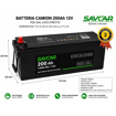 Batteria per autocarri ermetica sinistra 200 AH 1300 AMP(EN)	Batteria per autocarri ermetica