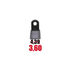 Immagine di Coltello per trincia Ferri a Y 60x8x140