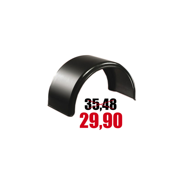 Immagine di Parafango posteriore in plastica nera per camion e rimorchi  2100x1340x650