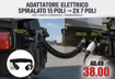 Immagine di SPIRALE ELETTRICA SDOPPIATA spina 15 POLI  a 2 spine 7 poli