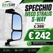 Specchio destro completo per Iveco Stralis S-Way/X-Way/T-Way
