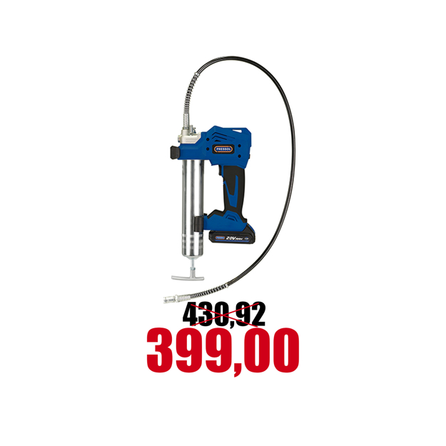 Immagine di Ingrassatore a batteria 20V per cartucce grasso gr.400